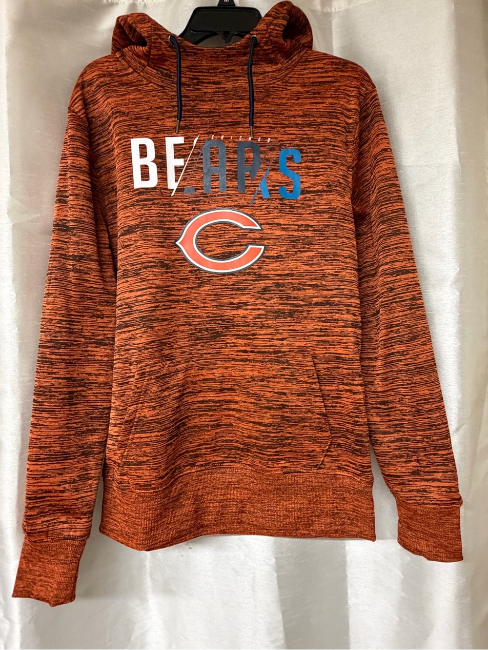 NWT NFL Men's Heathered Orange Chicago Bears Hoodie